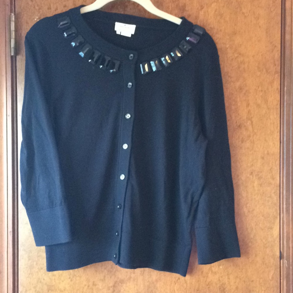 Kate Spade embellished black cardigan